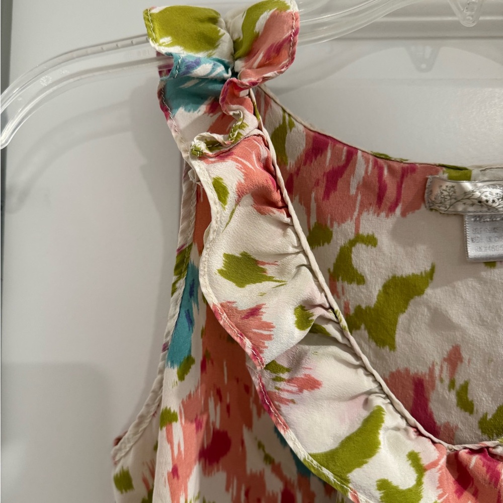 Trinity Colorful Floral Sleeveless Blouse - Picture 5 of 8